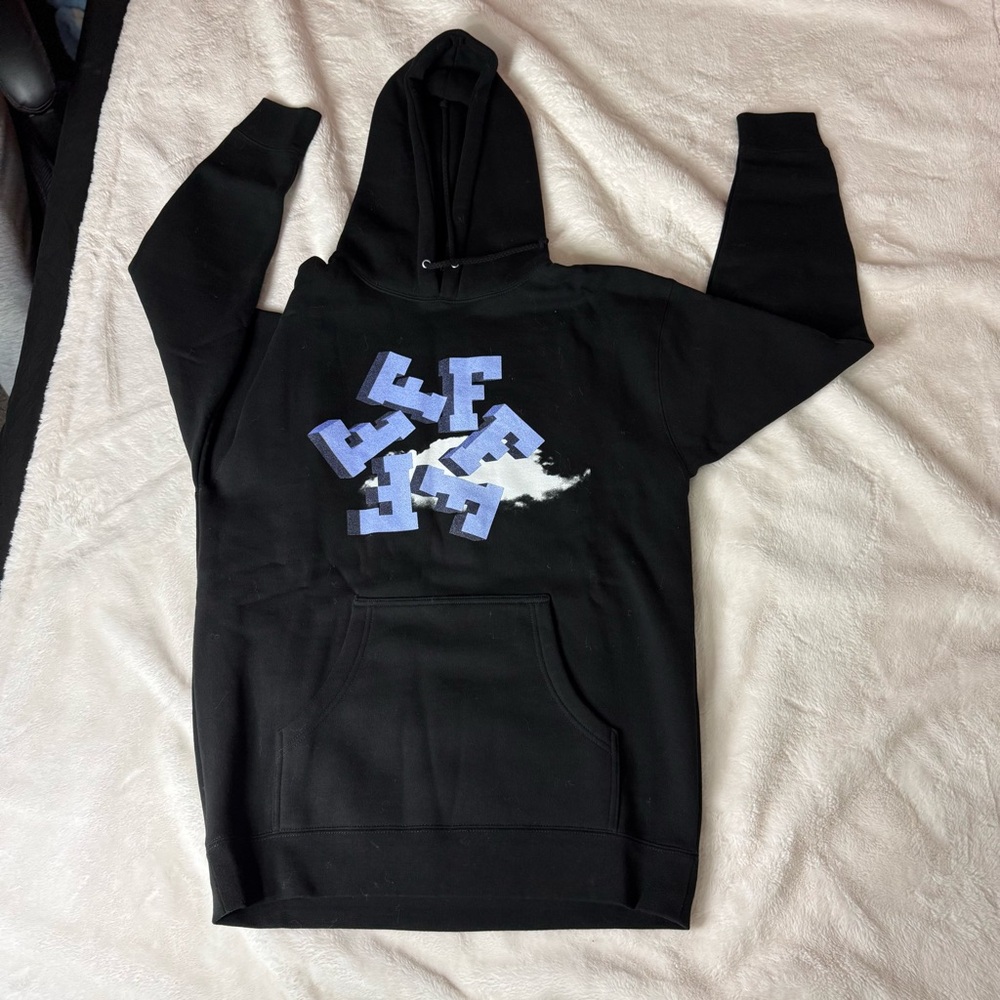 Black Graphic Crewneck Sweater